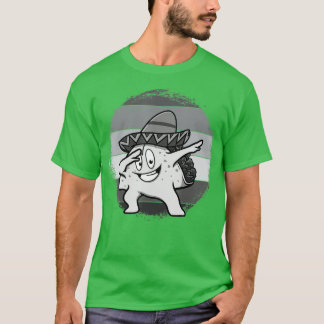 Dabbing Taco Funny Mexican For Men Women Cinco de  T-Shirt