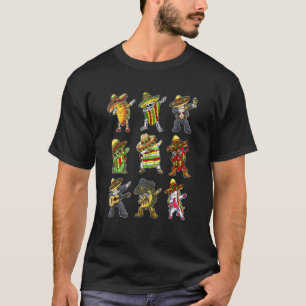 Dabbing Taco Mexican Friends Cinco De Mayo Men Wom T-Shirt