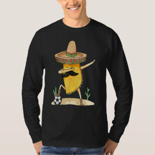 Dabbing Taco Mexican Soccer Sports Funny Cinco De T-Shirt