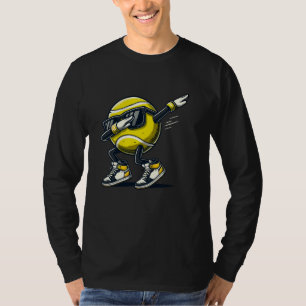 Dabbing Tennis Ball With Sunglasses Funny Sports P T-Shirt