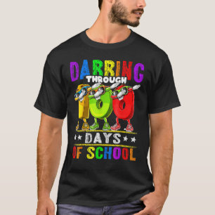 Dabbing Through 100 Days of School 100th Day Schoo T-Shirt
