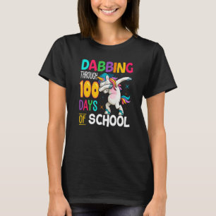 Dabbing Through 100 Days Of School Funny Shirt Pre