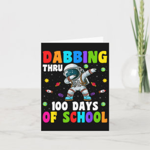 Dabbing Thru 100 Days Of School Astronaut Space Ki Card