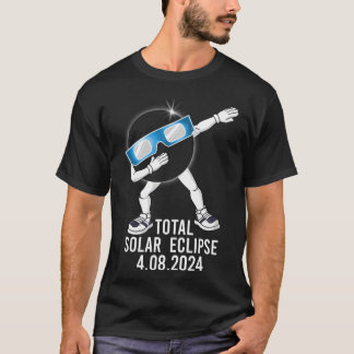 Dabbing Total Solar Eclipse 04.08.2024 Fun Dab Boy T-Shirt