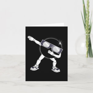 Dabbing Total Solar Eclipse 2024 Totality Dab Kids Card