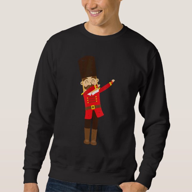 Dabbing Toy Soldier Nutcracker Christmas Sweatshirt (Front)