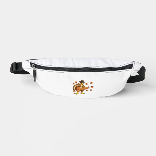 Dabbing Turkey Thanksgiving Day Gifts Pilgrim Boys Fanny Pack (Front)