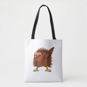Dabbing Turkey Thanksgiving Day Pilgrim Boys Girls Tote Bag