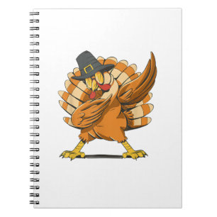 Dabbing Turkey Thanksgiving Day Pilgrim Funny Dab  Notebook