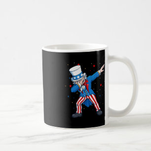 Dabbing Uncle Sam 4th of July Kids Boys Men  Coffee Mug