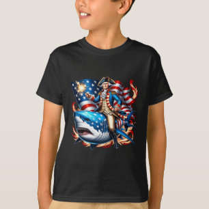Dabbing Uncle Sam Funny 4th Of July Patriotic Boys T-Shirt