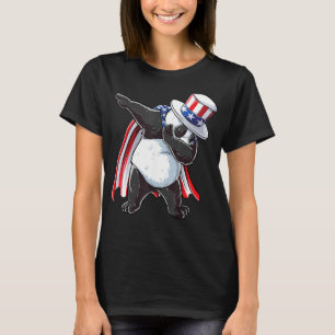 Dabbing Uncle Sam Panda  4th Of July Kids Boys Wom T-Shirt
