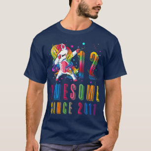 Dabbing Unicorn 12th Birthday Awesome Since 2011 T-Shirt