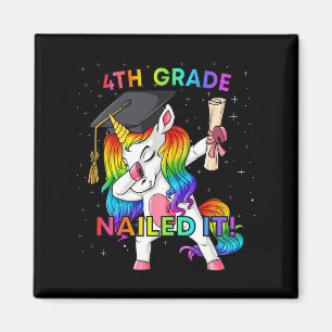 Dabbing Unicorn 4th Of July Girls Kids Teens Ameri Magnet