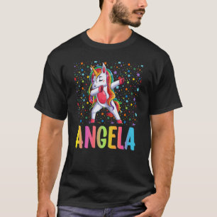 Dabbing Unicorn Angela T-Shirt