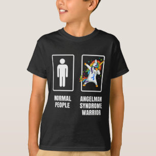 Dabbing Unicorn Angelman Syndrome Warrior Survivor T-Shirt