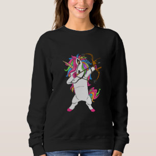 Dabbing Unicorn Archery Sweatshirt