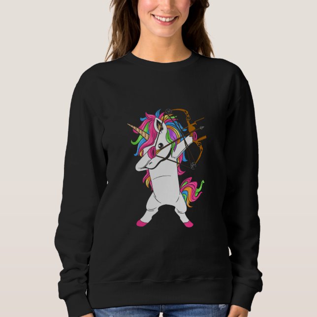 Dabbing Unicorn Archery Sweatshirt (Front)