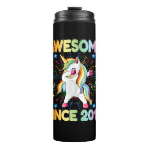 Dabbing Unicorn Awesome Since 2014 - Cute Dab 8th  Thermal Tumbler