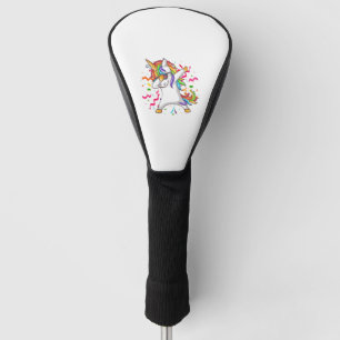 Dabbing Unicorn Birthday Shirt Girls Cute Unicorn  Golf Head Cover