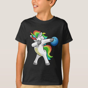 Dabbing Unicorn Bowling Bowler Funny Dab Dance Rai T-Shirt