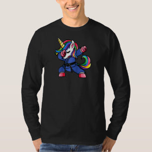 Dabbing Unicorn Brazilian Jiu Jitsu Mom Tee Bjj Wo