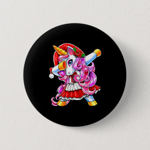 Dabbing Unicorn Christmas Santa Costume Unicorn Gi 2 Inch Round Button