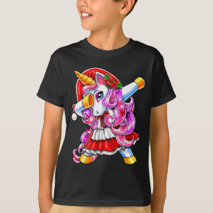 Dabbing Unicorn Christmas Santa Costume Unicorn Gi T-Shirt