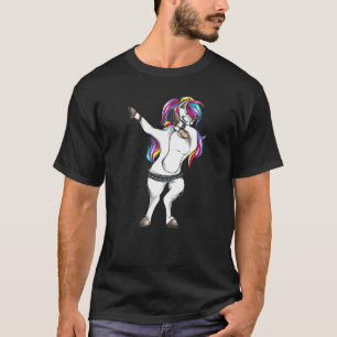 Dabbing Unicorn Cool Mythical Animal Fanatics T-Shirt