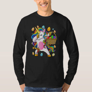 Dabbing Unicorn Dab Egg Hunt Unicorn Easter Day Gi T-Shirt