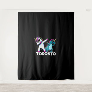 Dabbing Unicorn Dinosaur Men Women Boys Girls Toro Tapestry