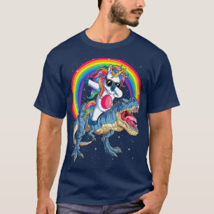 Dabbing Unicorn Dinosaur T-shirt T-shirt Enfants G