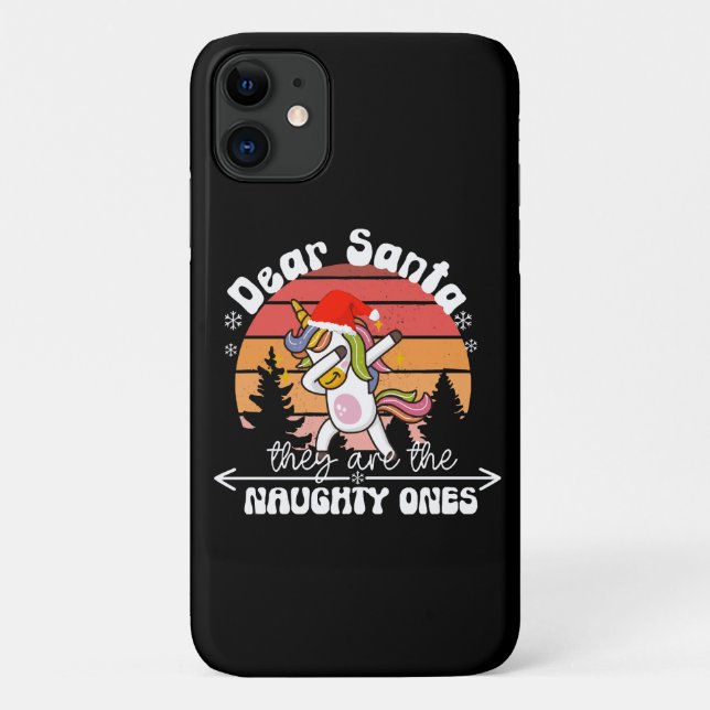  Dabbing Unicorn Funny Christmas Case-Mate iPhone Case (Back)