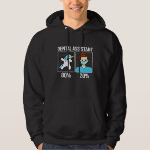 Dabbing Unicorn - Funny Dental Assistant Hoodie