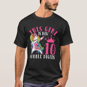 Dabbing Unicorn  Girls Kids Women Rainbow Unicorns T-Shirt