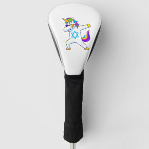 Dabbing Unicorn Hanukkah Jewish Dancing Chanukah K Golf Head Cover