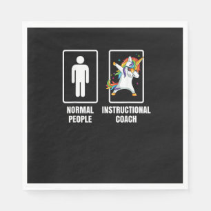 Dabbing Unicorn Instructional Coach Teacher Educat Napkin