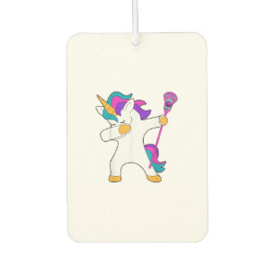 Dabbing Unicorn Lacrosse LAX Shirt Funny Tee Gift Air Freshener