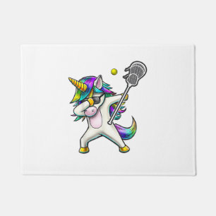 Dabbing Unicorn Let's Fiesta Cinco de Mayo Kids Gi Doormat