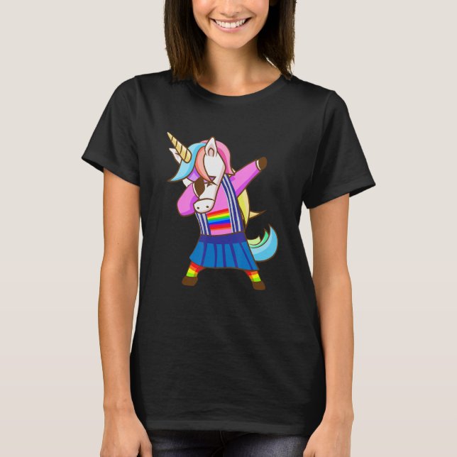 Dabbing Unicorn Magical Dab Dancing_15 T-Shirt (Front)