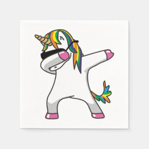 Dabbing Unicorn Napkins