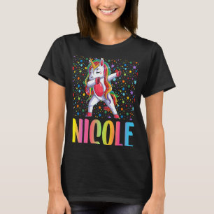 Dabbing Unicorn Nicole T-Shirt