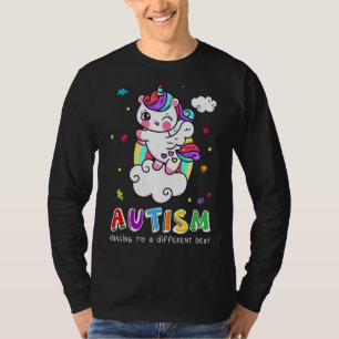 Dabbing Unicorn Puzzle Piece Boy Toddler Kid Autis T-Shirt