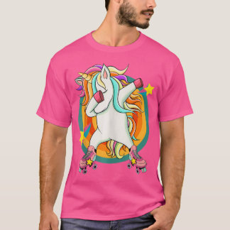 Dabbing Unicorn Roller Skater Roller Skating T-Shirt