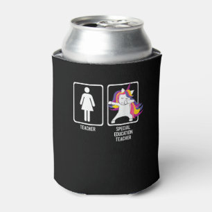 DABBING UNICORN SPECIAL EDUCATION TEACHER T-Shirt Can Cooler