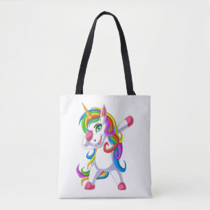 dabbing unicorn                                    tote bag