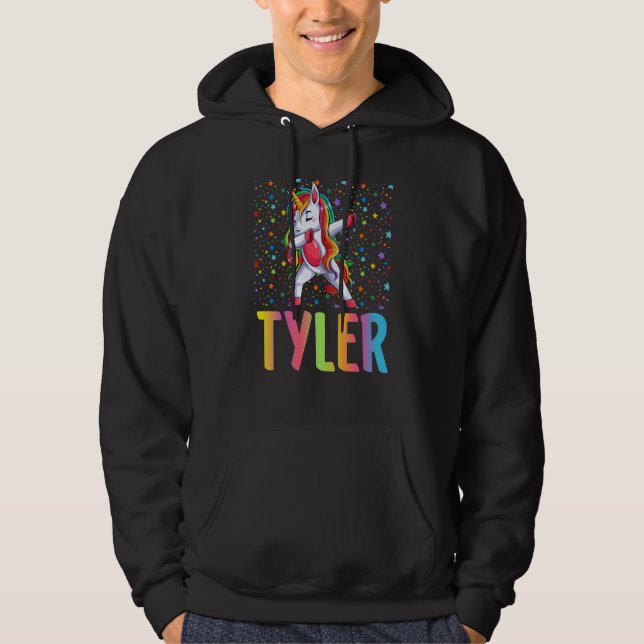 Dabbing Unicorn Tyler Hoodie (Front)