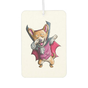 Dabbing Vampire Corgi Cute Halloween Corgi Funny Air Freshener
