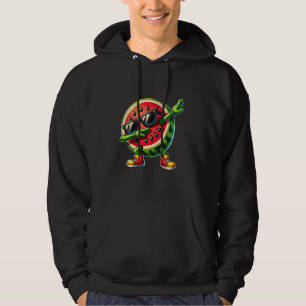Dabbing Watermelon Fruits Vegan Food Lover Sunglas Hoodie