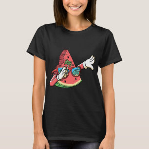 Dabbing Watermelon Kawaii Dab Summer Fruit Melon L T-Shirt